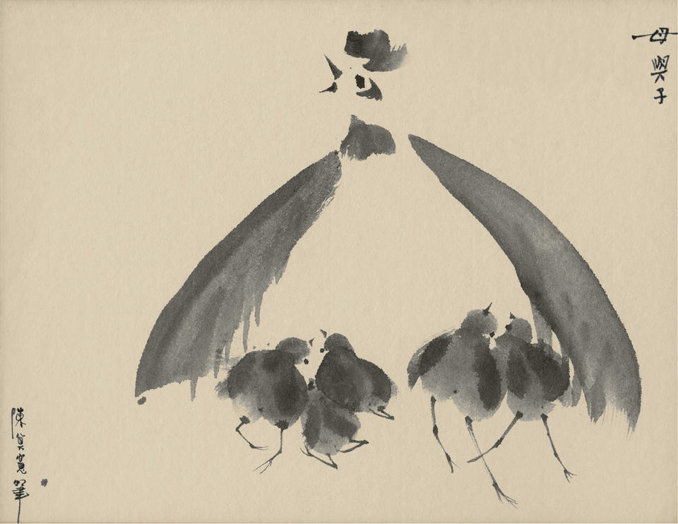 Mother Hen and Chicks (母與子)