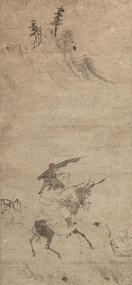 Soshoku (Ch. Su Shi) on a Donkey (蘇軾騎驢)
