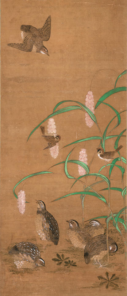 Quail, Sparrows, and Millet