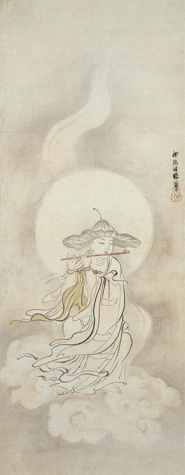 Jizō Playing a Flute (笛吹地蔵)