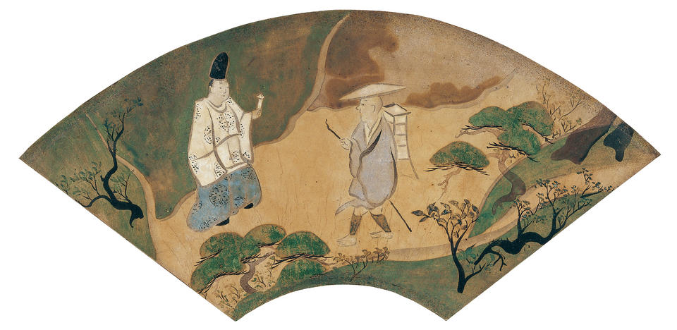 “Utsu no yama” (宇津の山), from episode 9 of Ise monogatari (伊勢物語)