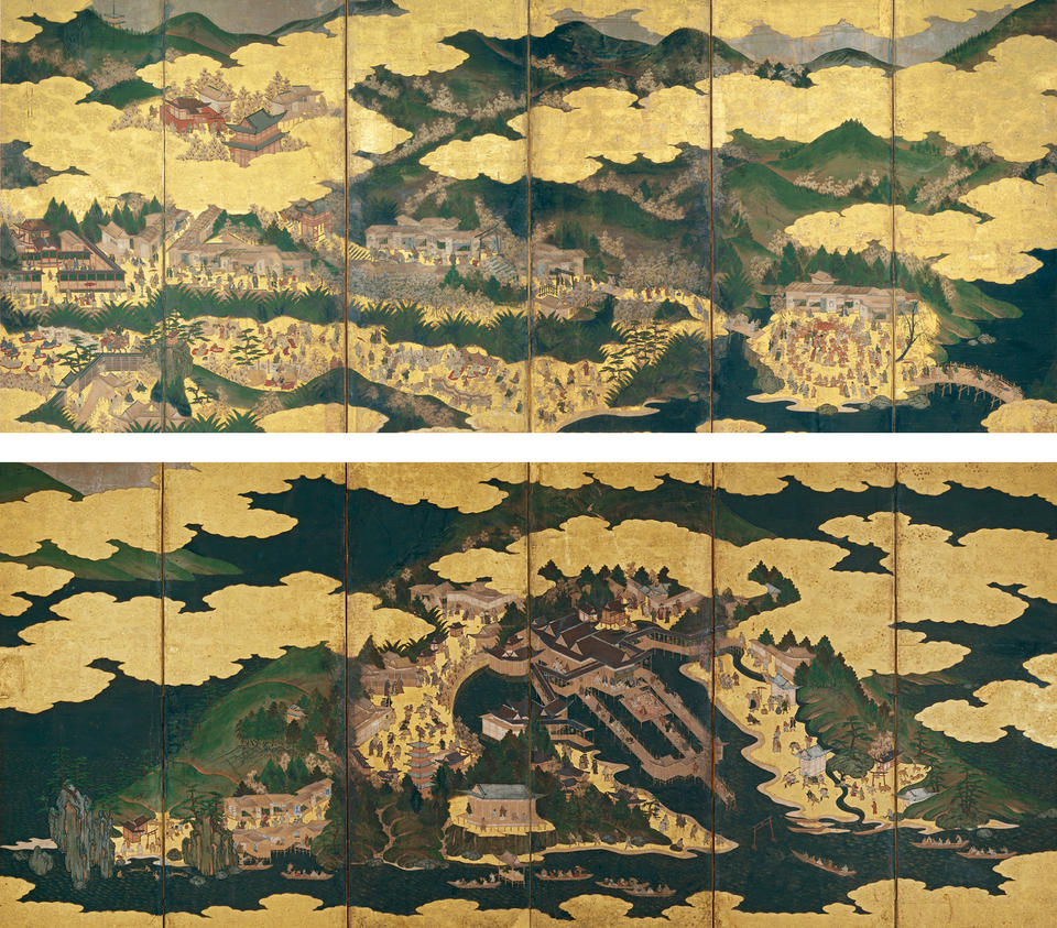 Viewing Cherry Blossoms at Yoshino (吉野) and Itsukushima (厳島)