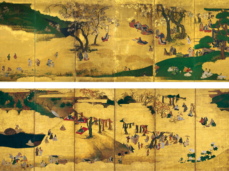Cherry-Blossom and Maple-Leaf Viewing