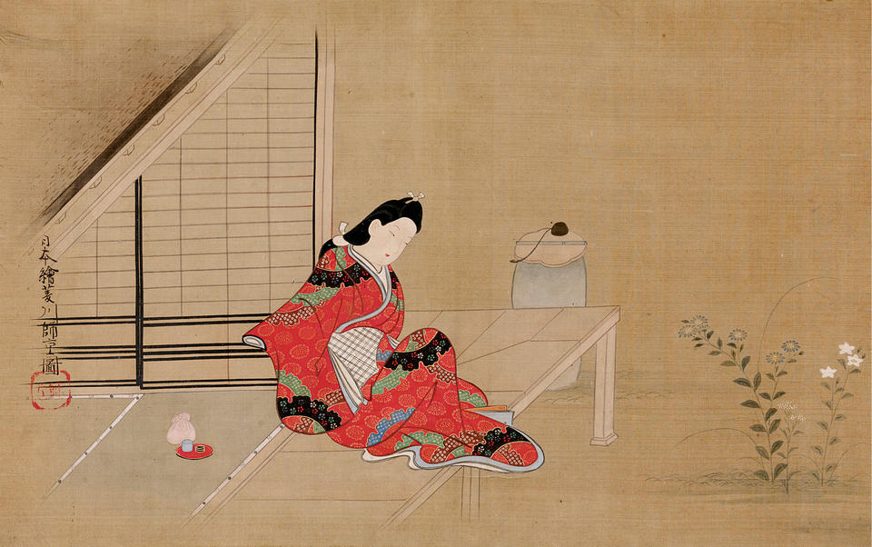 Young Woman on a Veranda