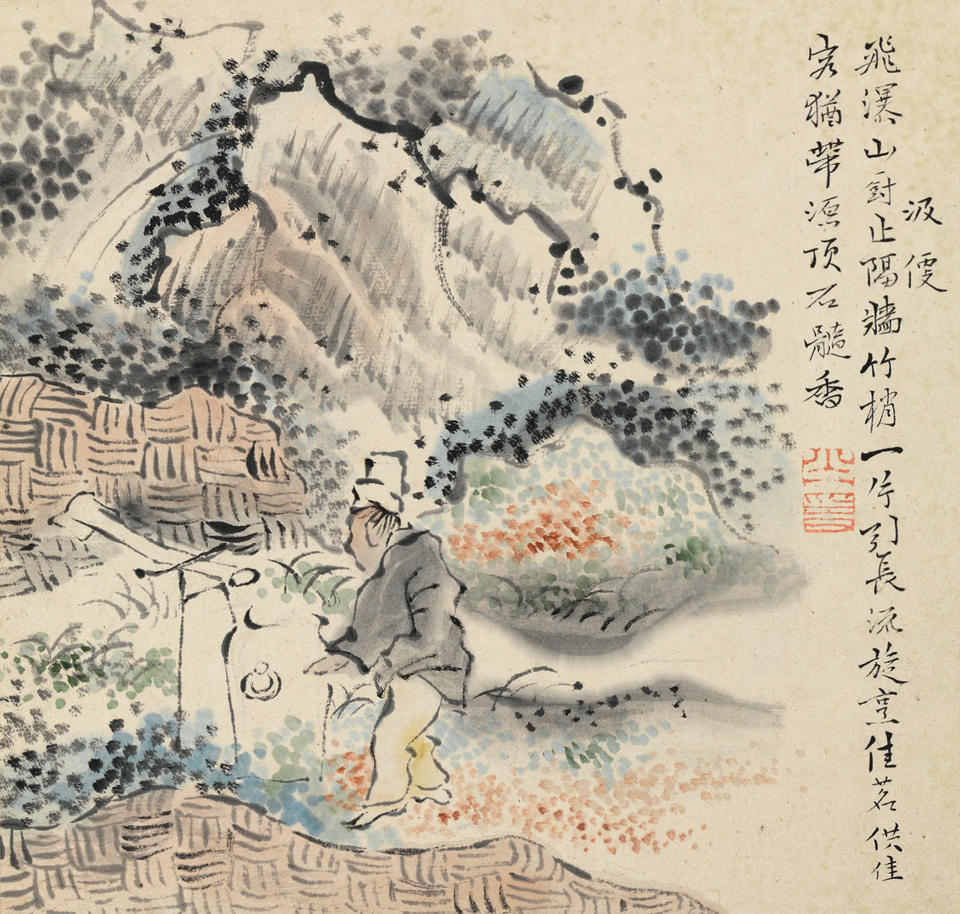 “Convenience in Drawing Water” from Jūben (Ten Conveniences, 十便); “Pleasure of Dawn” from Jūgi (Ten Pleasures, 十宜)