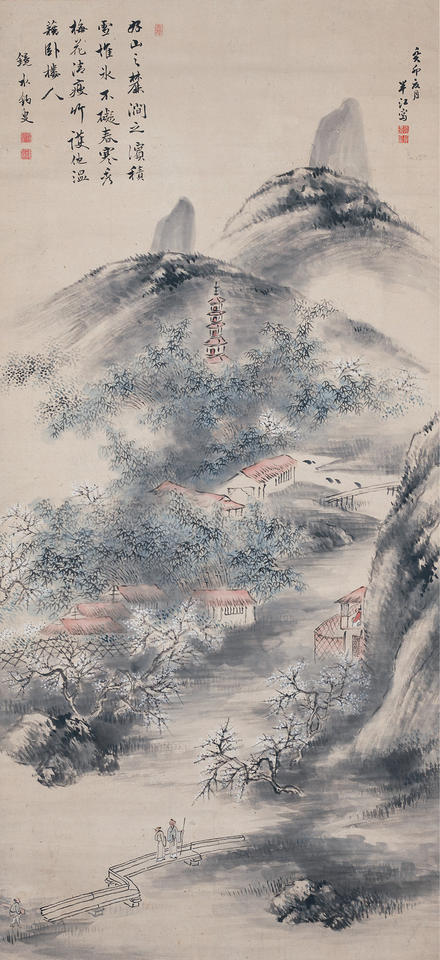 Bamboo and Plums in Early Spring