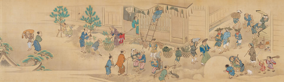 Winter scene from the Four Seasons in Kyoto