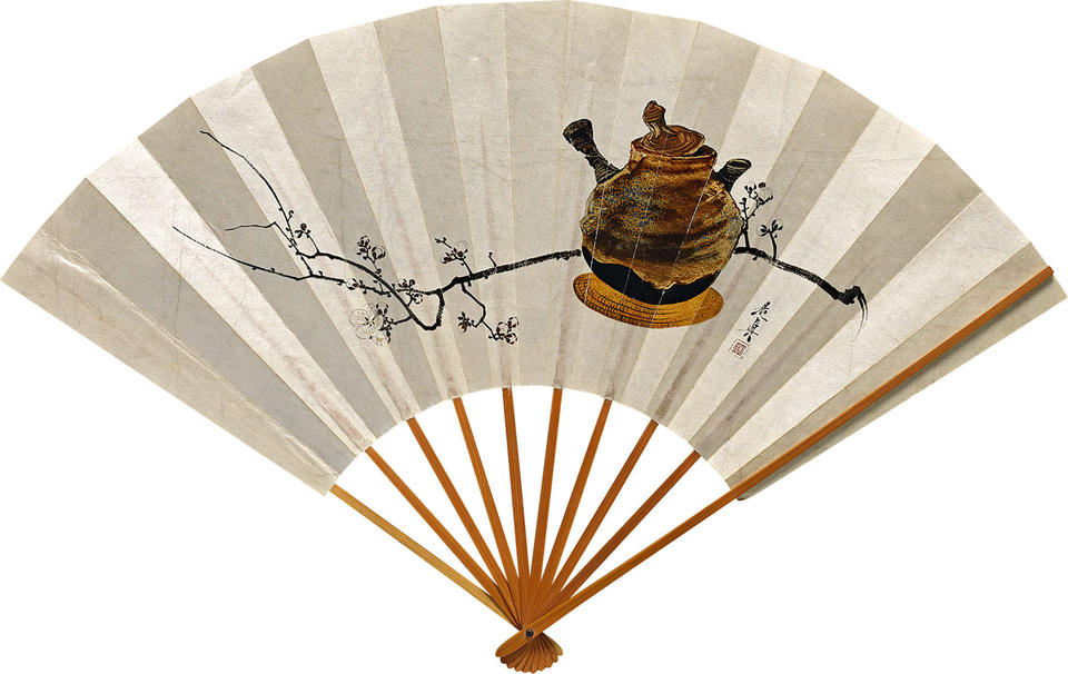Plum Branch and Teapot