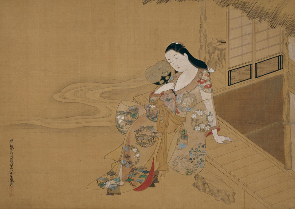 Courtesan Enjoying a Cool Summer Evening