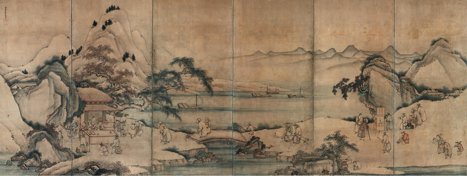 Painting and Calligraphy from the Four Gentlemanly Accomplishments (琴棋書画の中、書画)