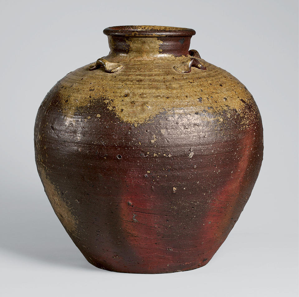 Jar with four loops on shoulder