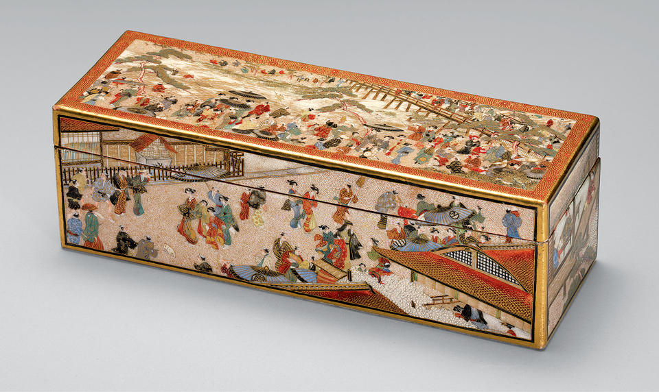 Box with scenes of Kyoto