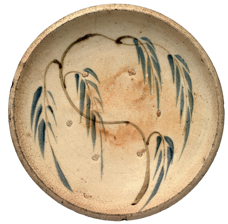 Plate with willow