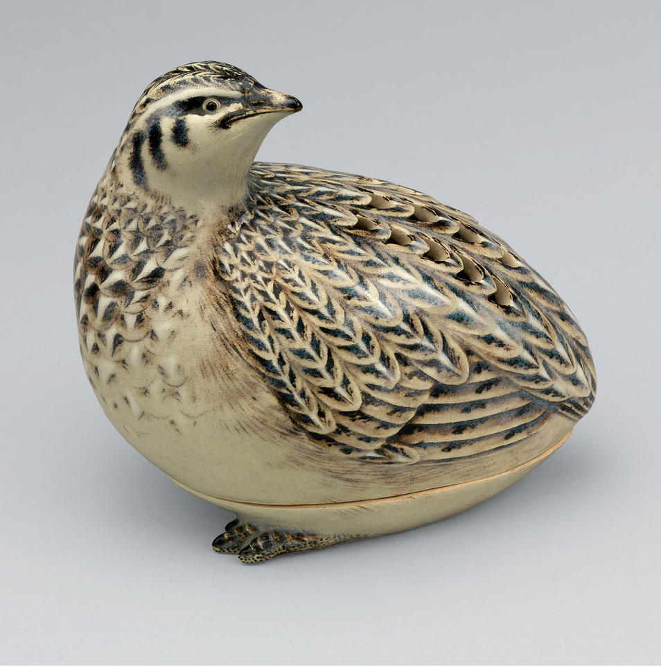 Quail-shaped incense burner