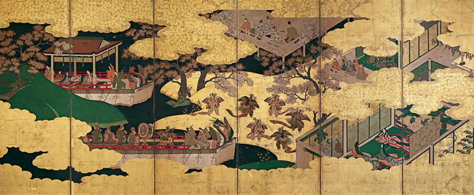 “Kochō” (胡蝶) chapter of Genji monogatari (源氏物語)