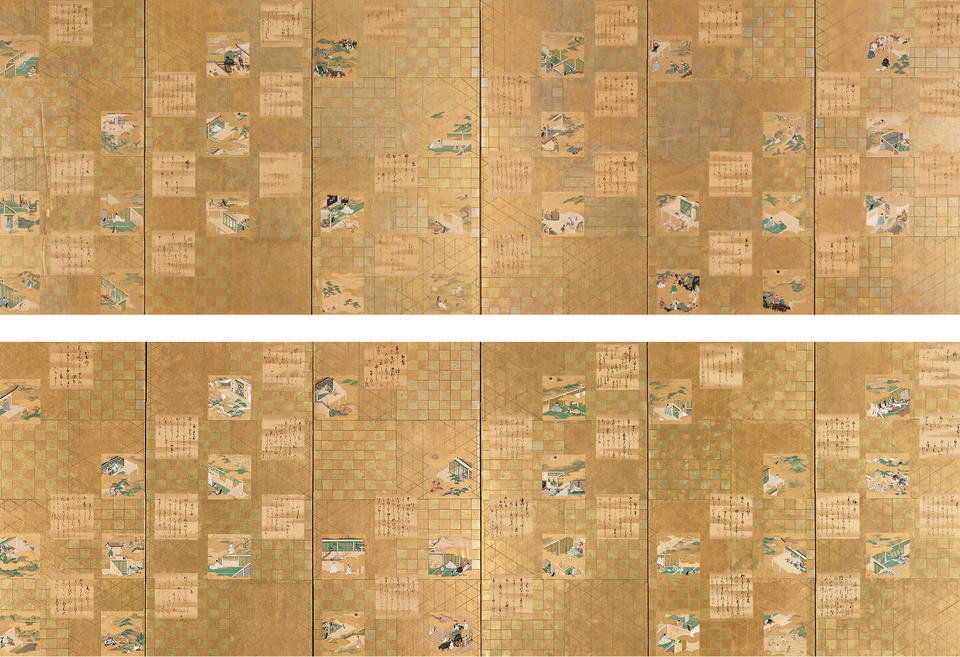 Fifty-four scenes from Genji monogatari (源氏物語)