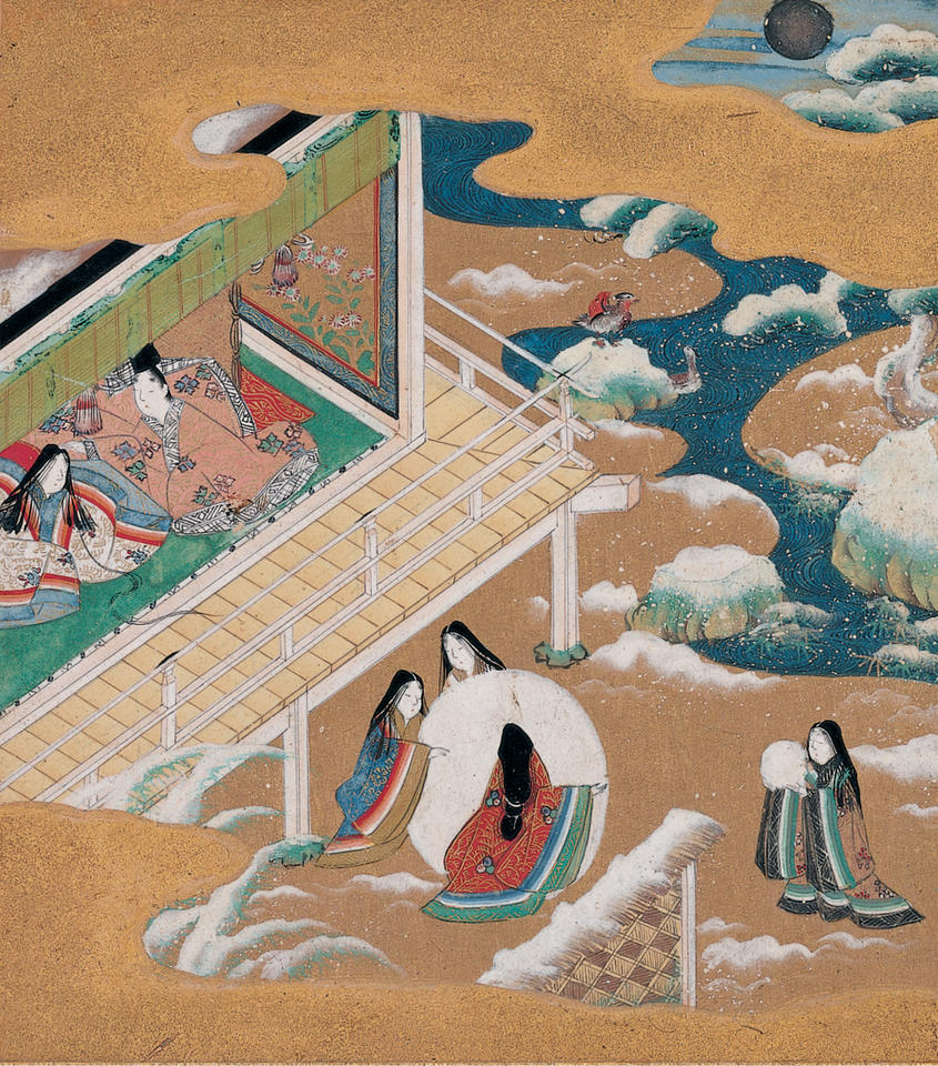 “Asagao” (朝顔) chapter of Genji monogatari (源氏物語)