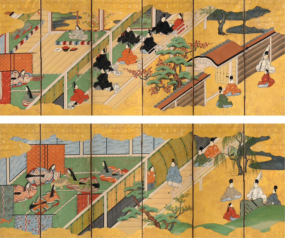 “Kiritsubo” (桐壺) and “Utsusemi” (空蝉) chapters of Genji monogatari (源氏物語)