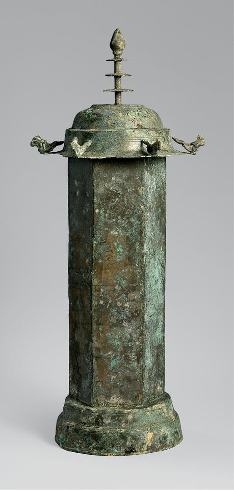 Hexagonal sutra container (kyōzutsu, 経筒)