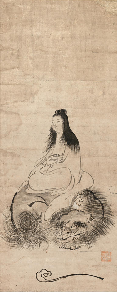 Monju on a Lion (騎獅文殊)